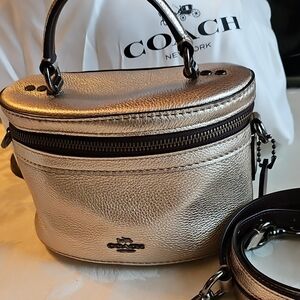 Coach Metallic Gold Vanity Bag